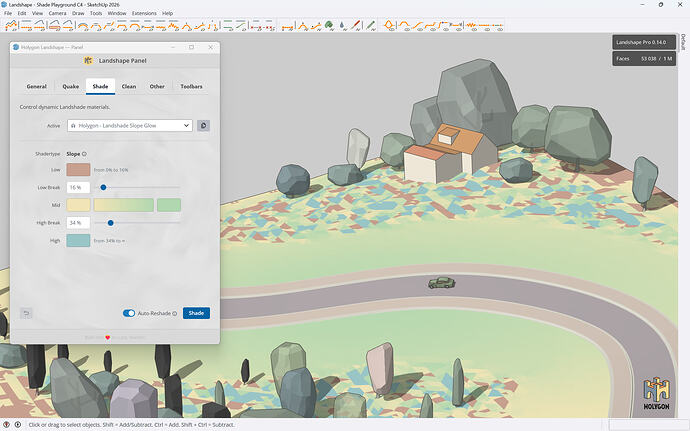 Holygon Landshape 0.14 Beta Preview. Landshade. Screenshot 2026-06-11
