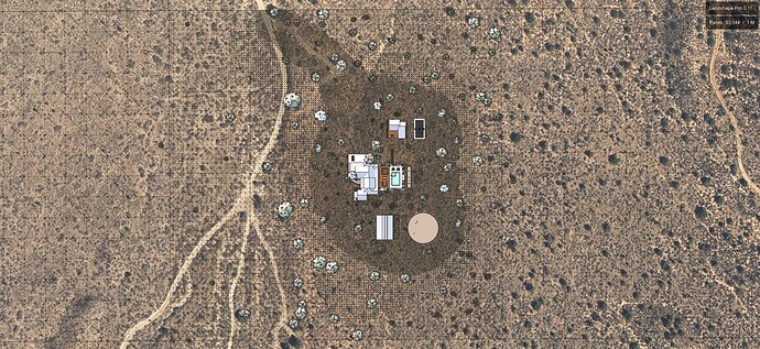 Holygon Landshape - Mojave Desert Landscape. Top A.